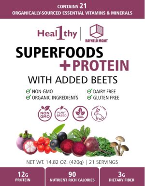Healthy1 Superfood Smoothie Label - Front
